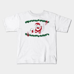 Christmas Corona Cat Kids T-Shirt